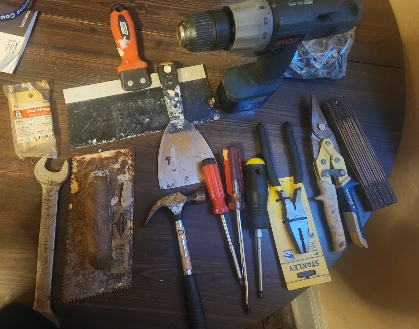 Ryobi Cordless Drill and Assorted Hand Tools - photo 2
