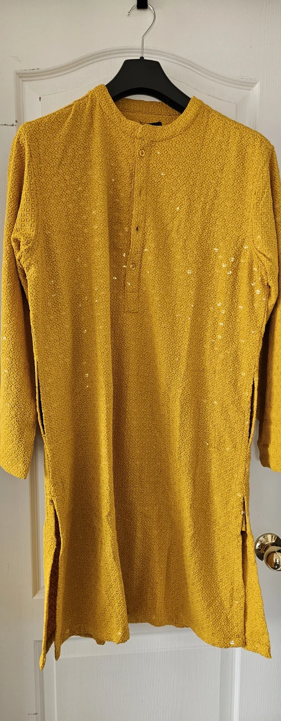 Yellow Kurta with Sequins size 44