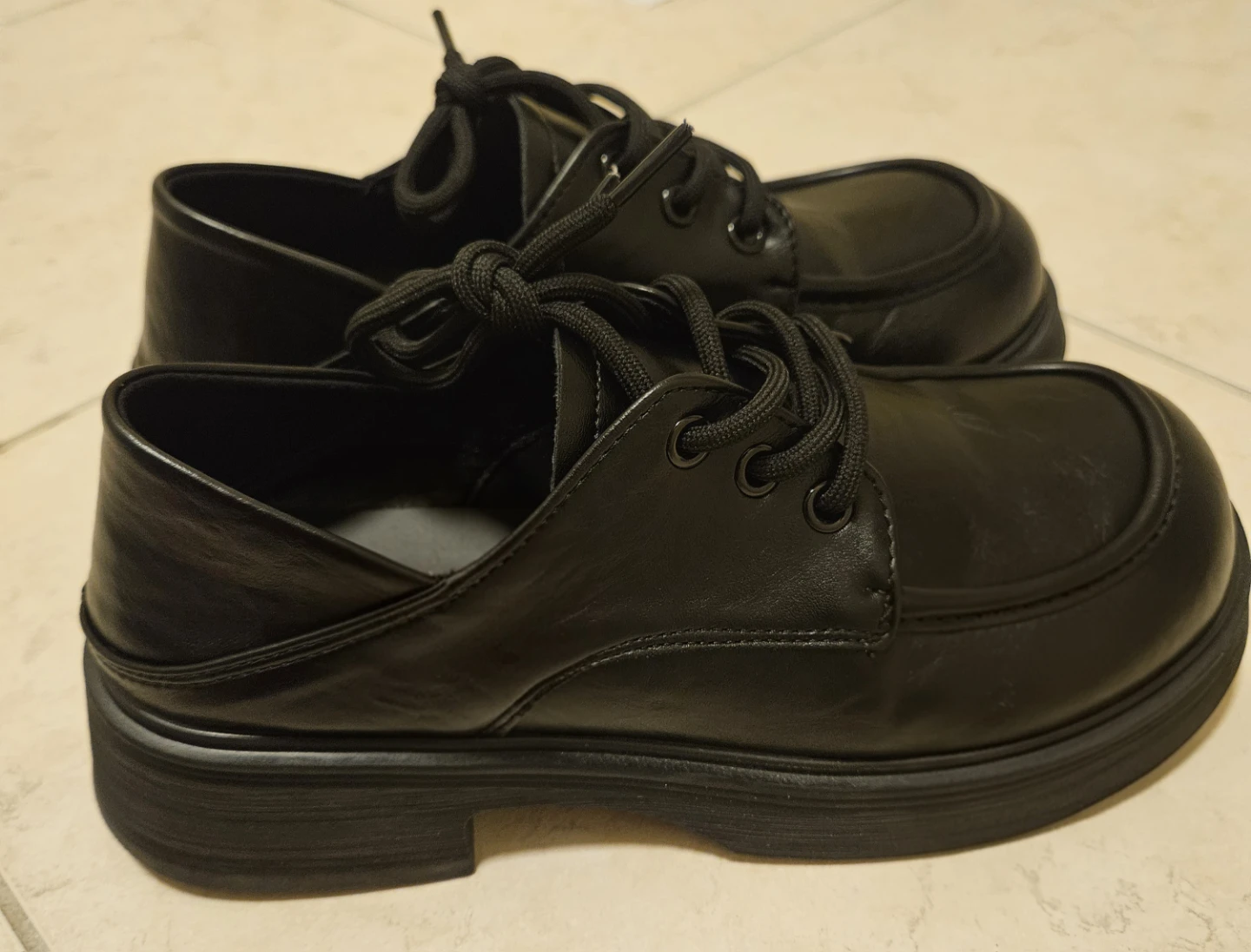 Black Chunky Platform Loafers (US 7) - photo 2