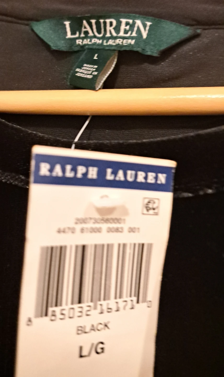 Ralph Lauren Black Velvet Pocket T-Shirt L/G - photo 2
