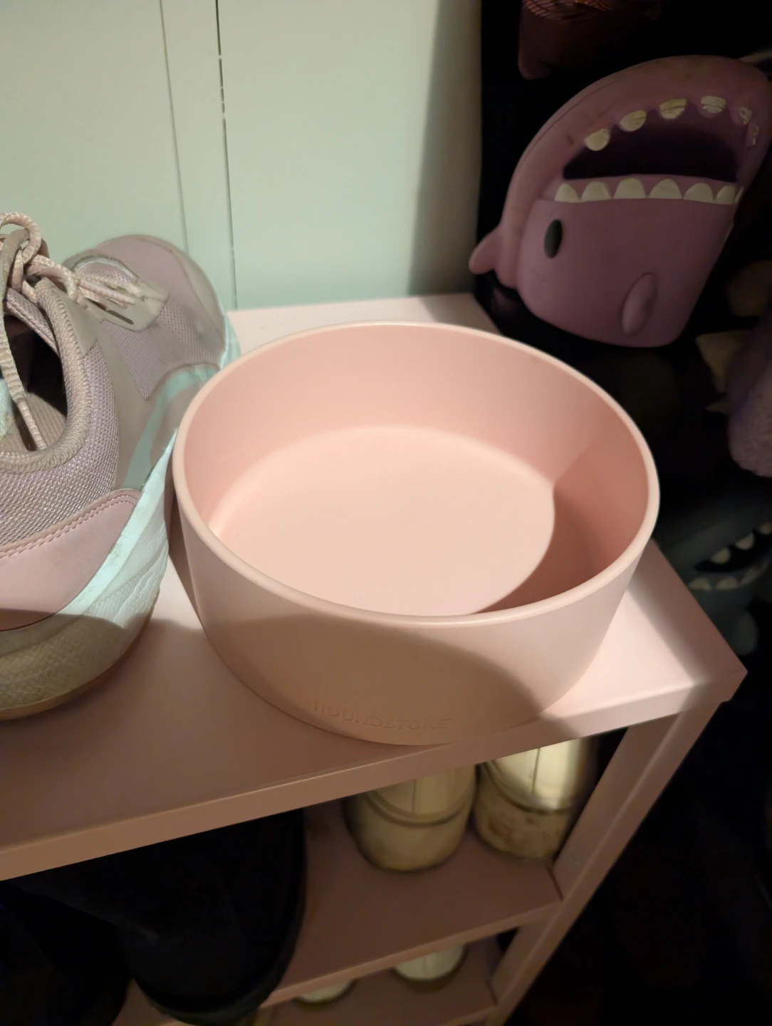 Houndstone Pony Silicone Dog Bowl - Soft Pink - photo 2