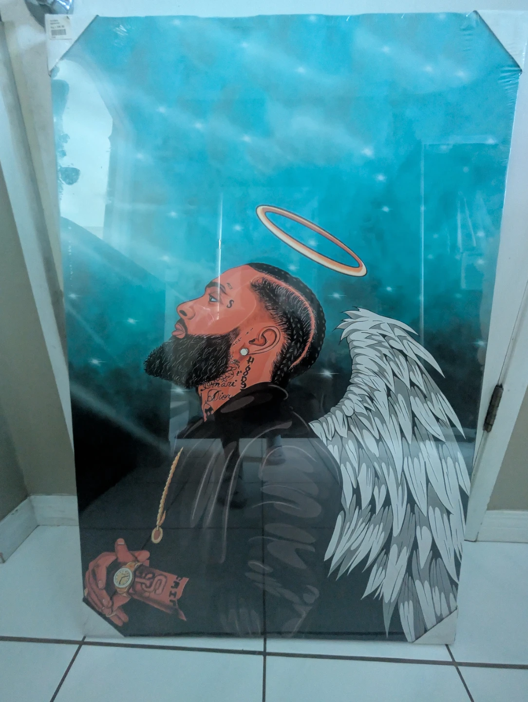 Nipsey Hussle Angel Canvas Wall Art