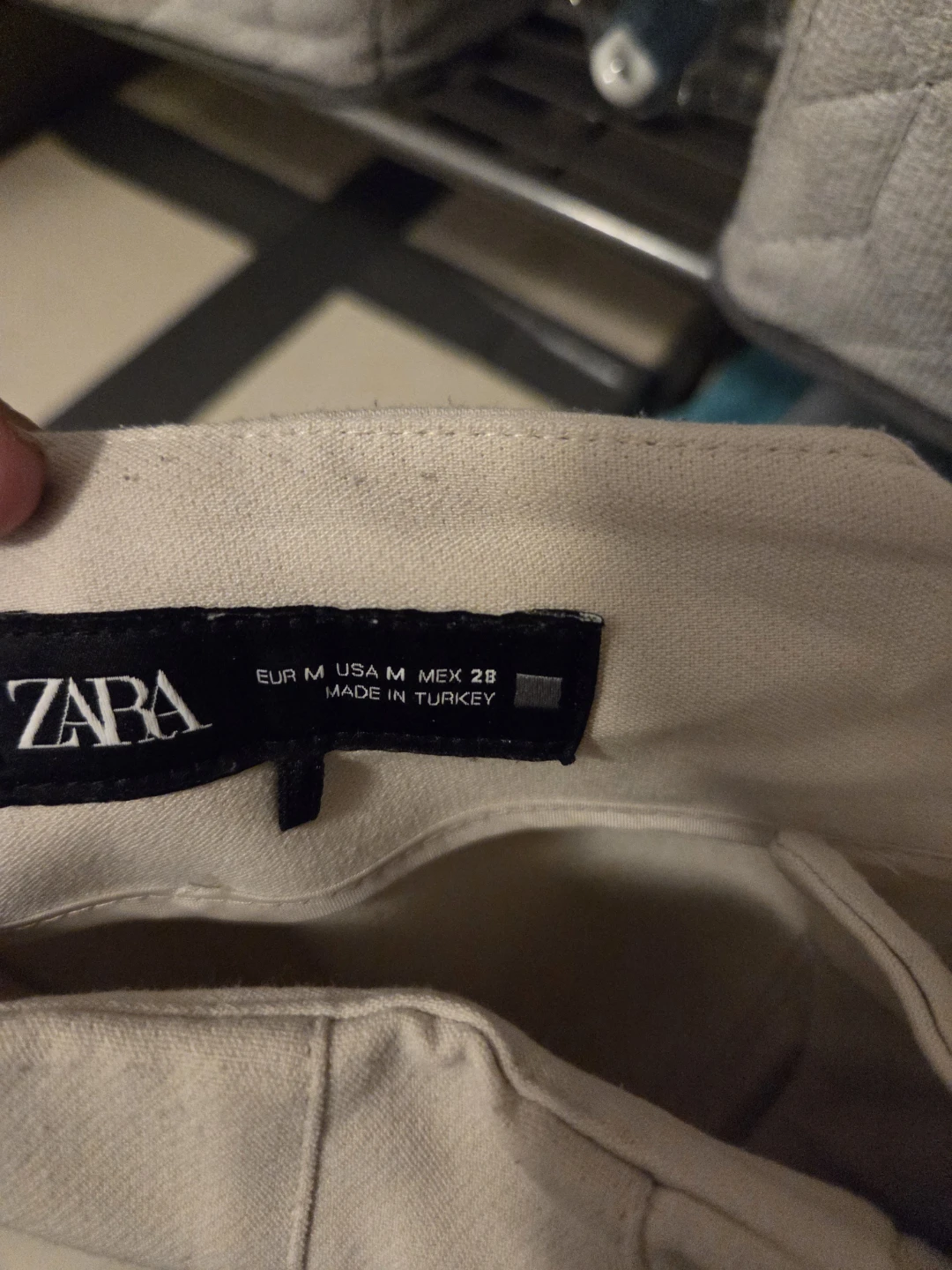 ZARA Cream Trousers - Size M - photo 4