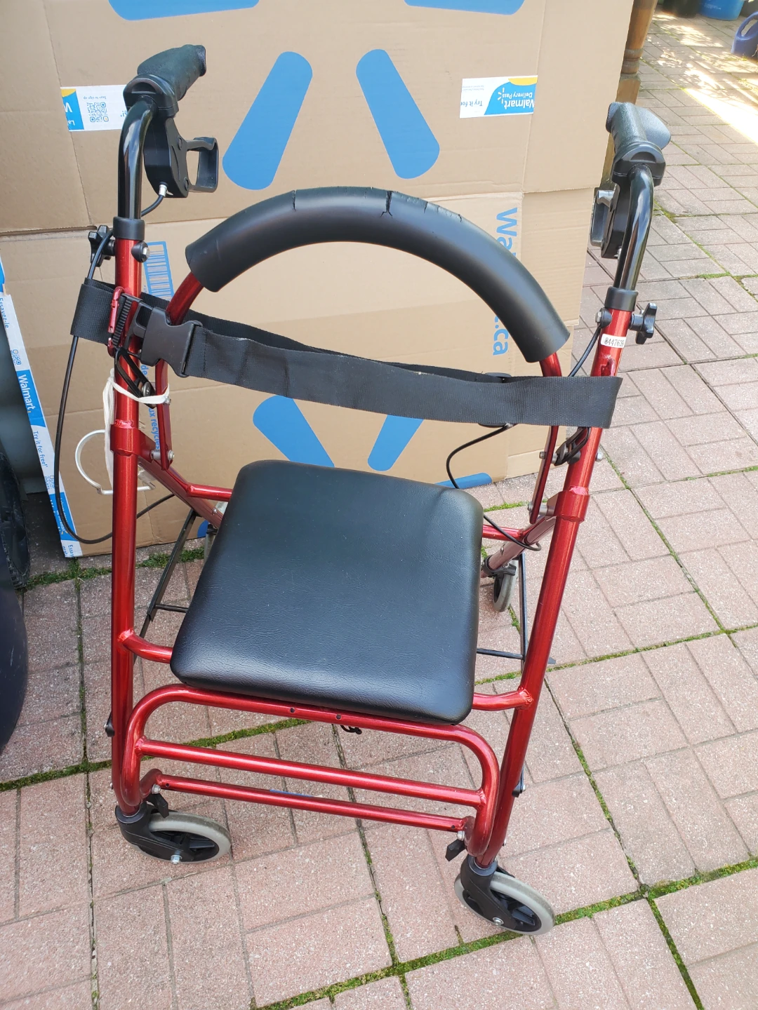 Red Walker with Seat