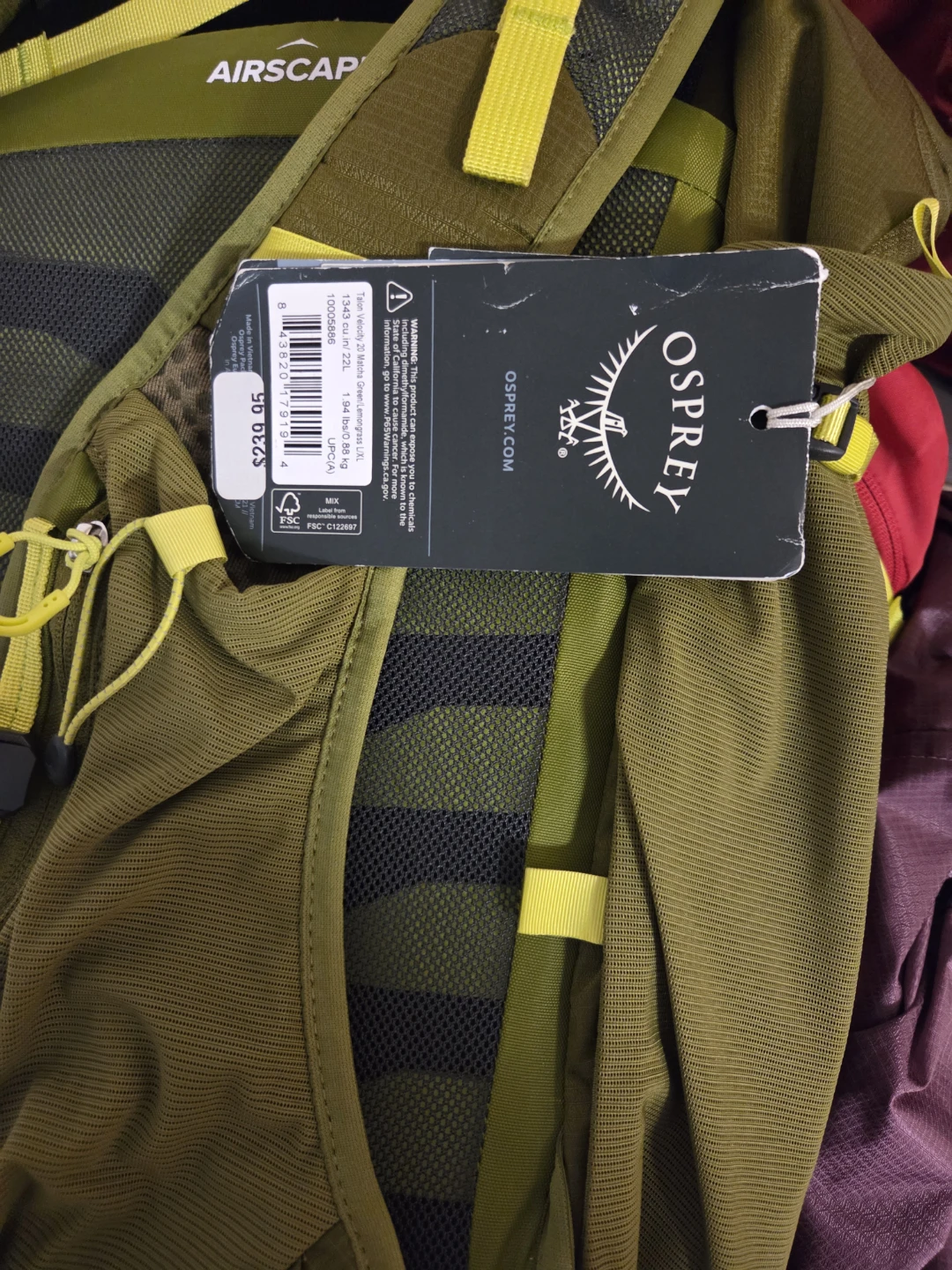 Osprey Talon Velocity 20 Backpack