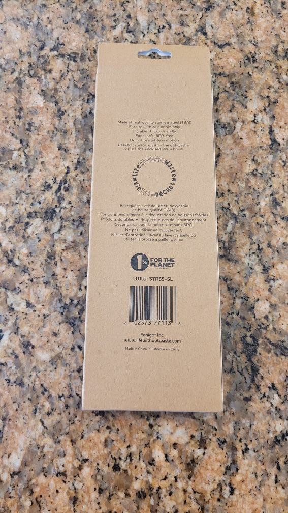 Fenigo Stainless Steel Straws with Cleaning Brush - BNIB - photo 2