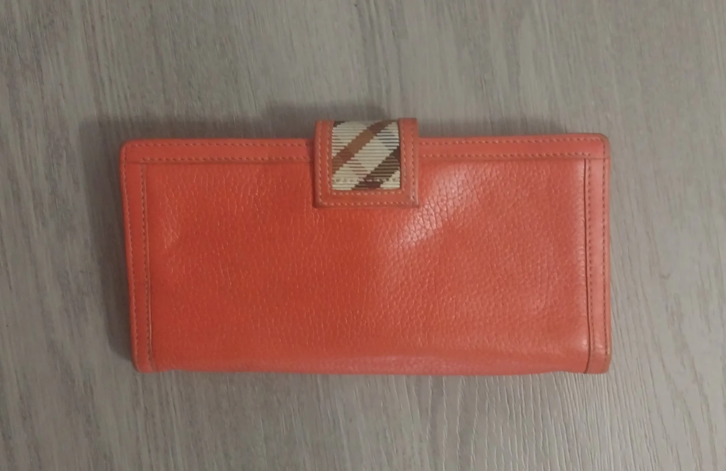 Daks Orange Leather Wallet - photo 2