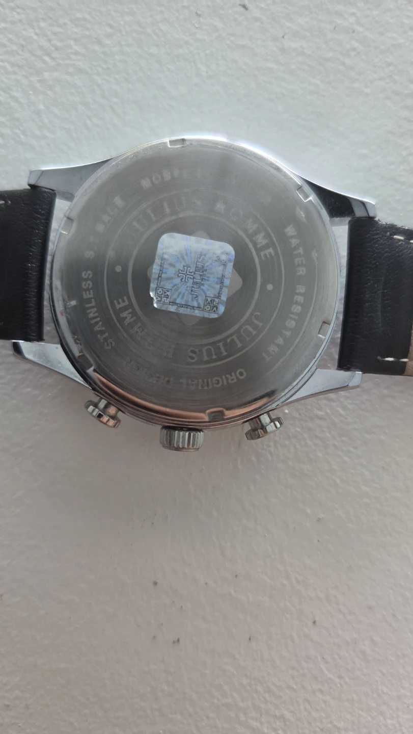 Julius Homme Men's Watch - Black Leather Strap - photo 3