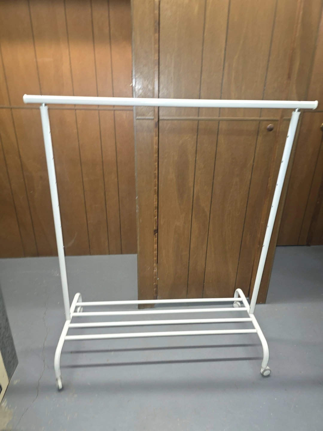 RIGGA Clothes rack, white