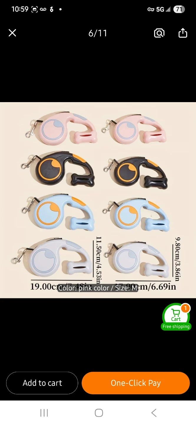 NEW Retractable Dog Leash with Waste Bag Dispenser - photo 5