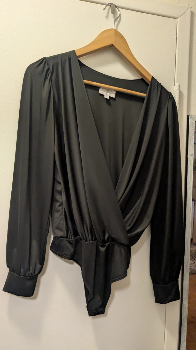 Live in the Moment Black Bodysuit - Size M