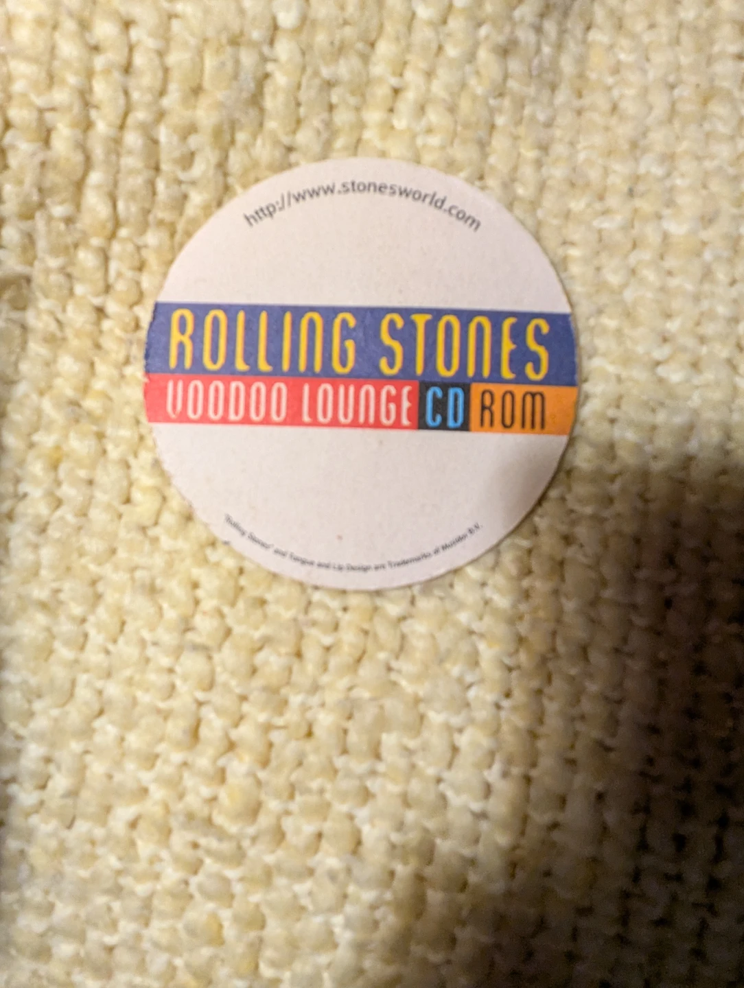 Rolling Stones Voodoo Lounge coaster