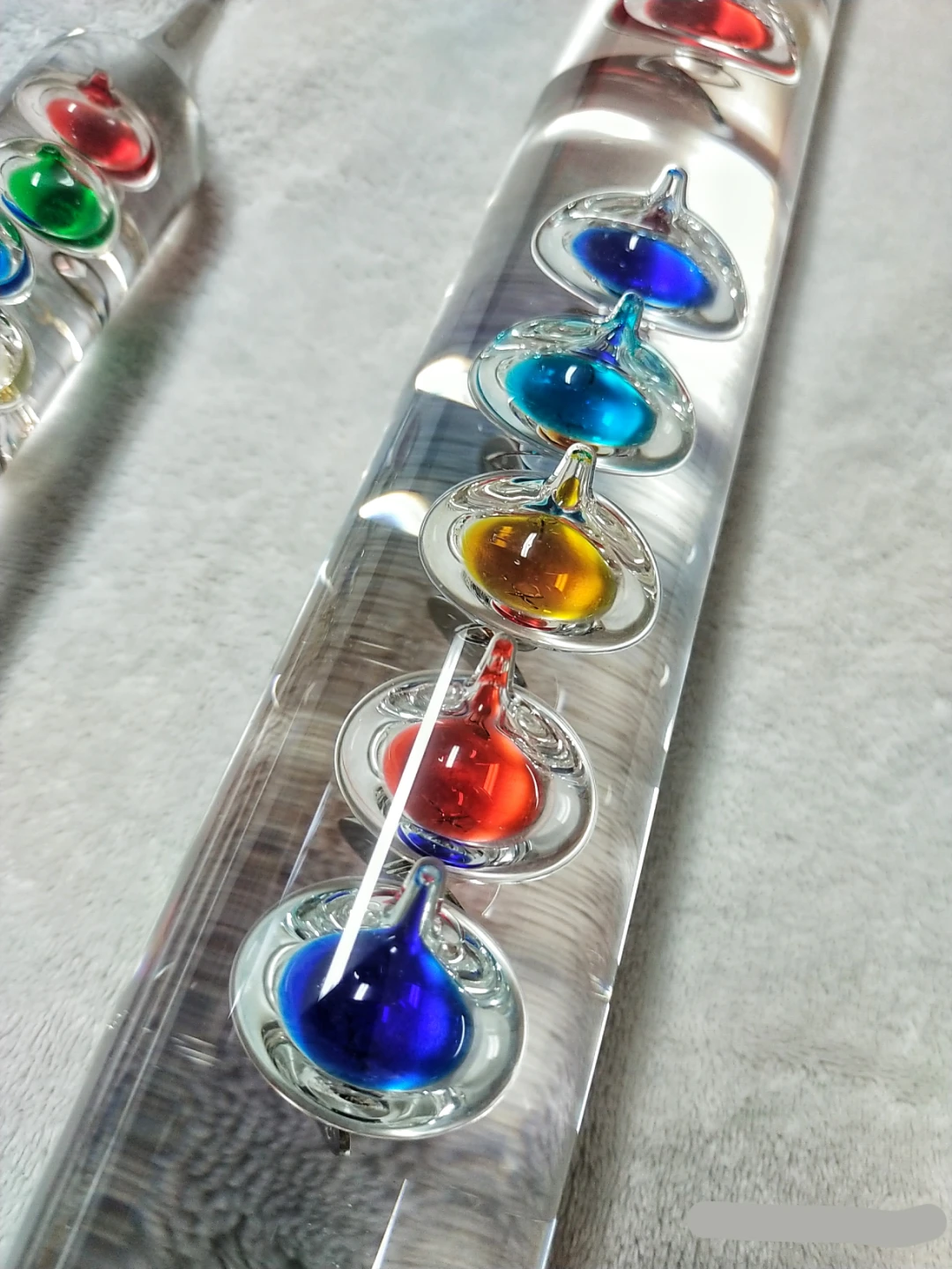 Galileon Glass Thermometer with Floating Colored Balls - photo 2