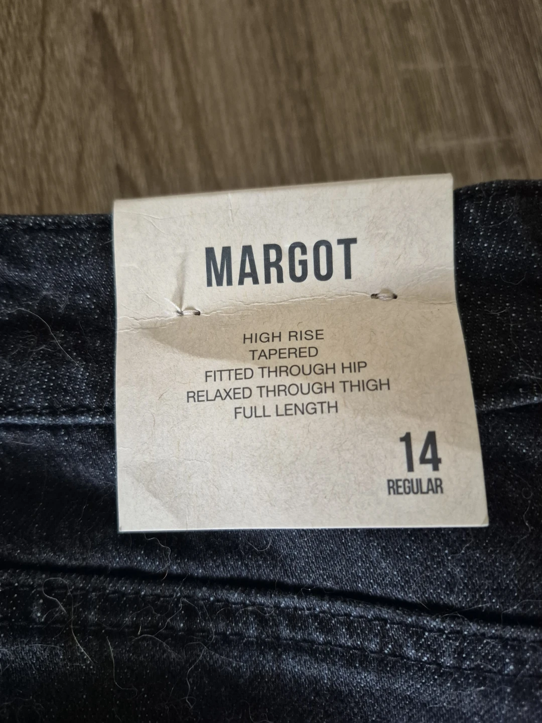 Black Margot High Rise Tapered Jeans - Size 14 - photo 2