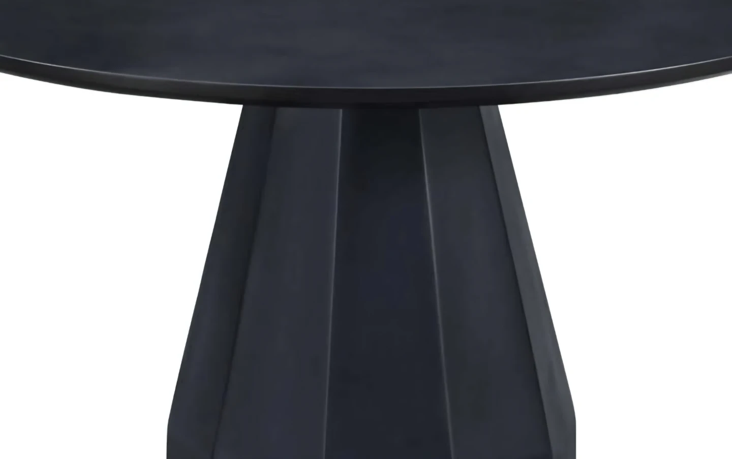 Black Round Pedestal Dining Table - photo 4