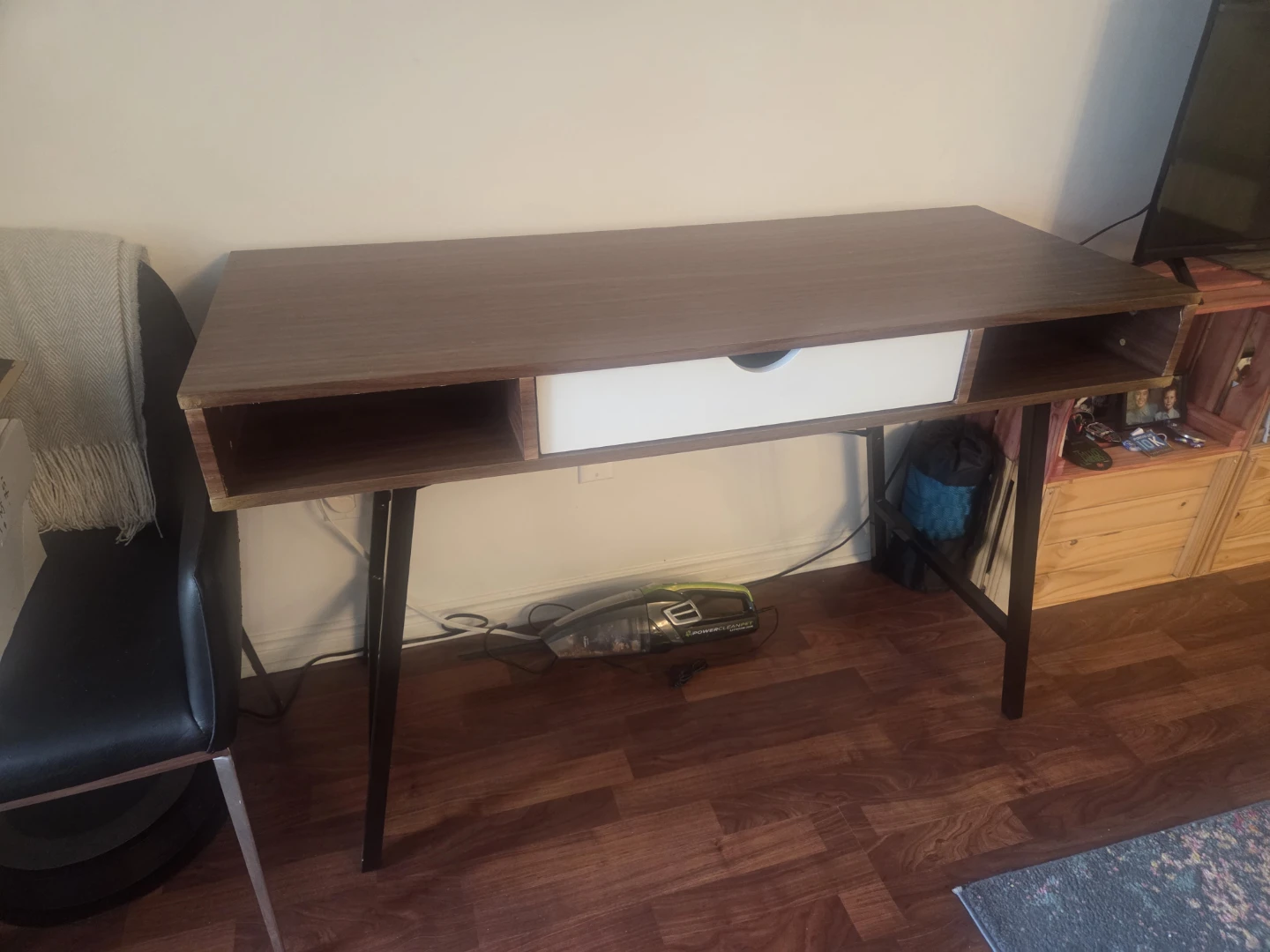 Mid-Century Style Writing Desk with Drawer
