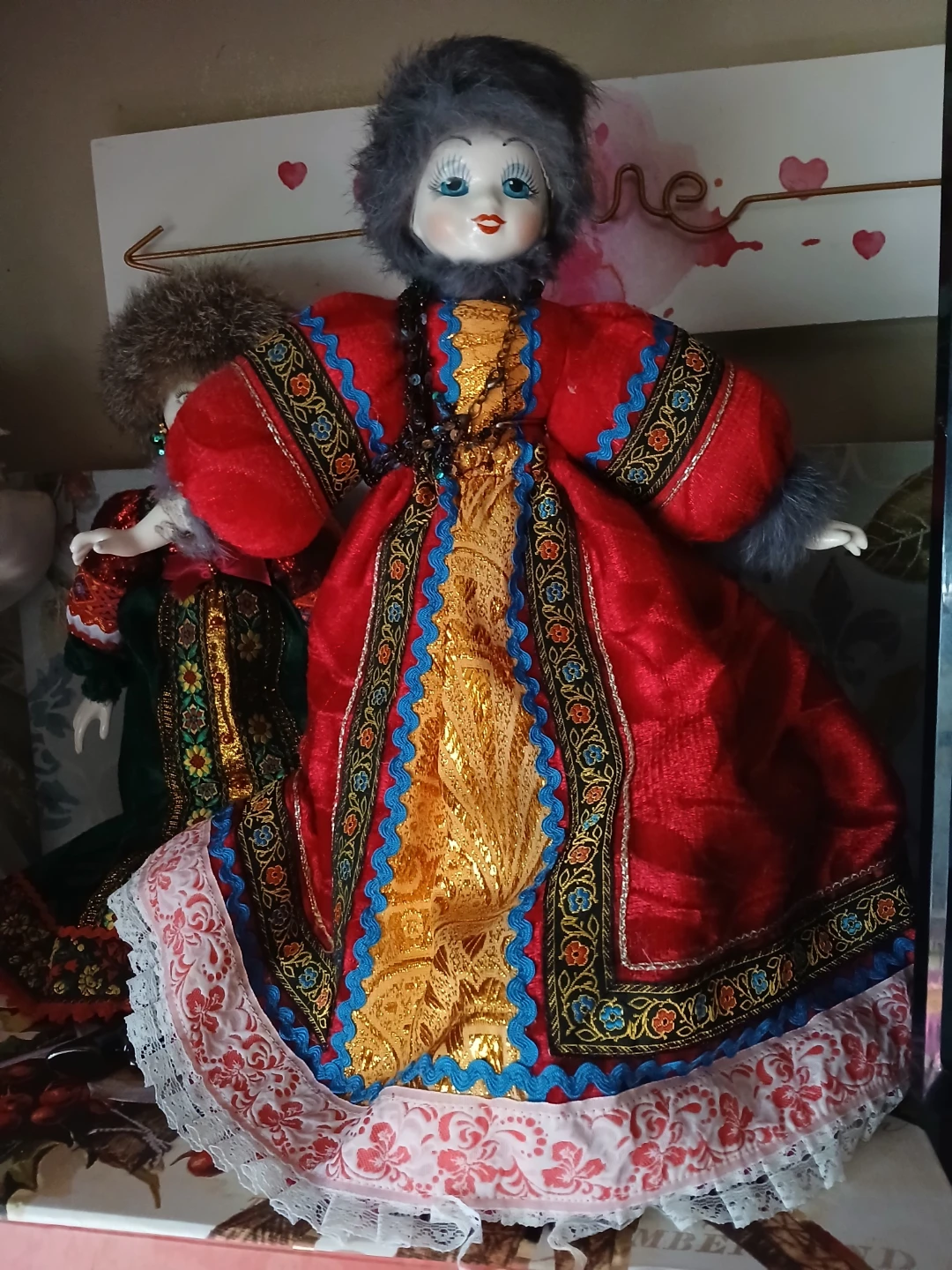 Decorative Doll in Traditional Russian Attire