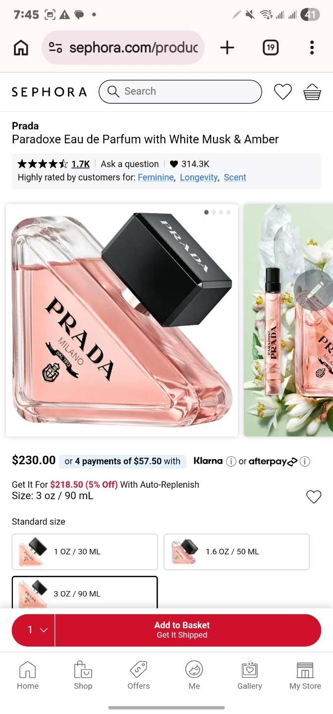Prada Paradoxe Eau de Parfum 90 ml - photo 3