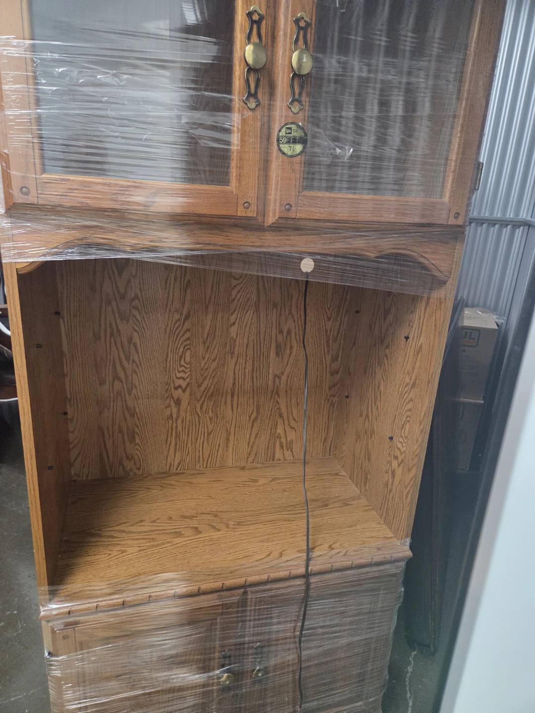 Oak Display Cabinet