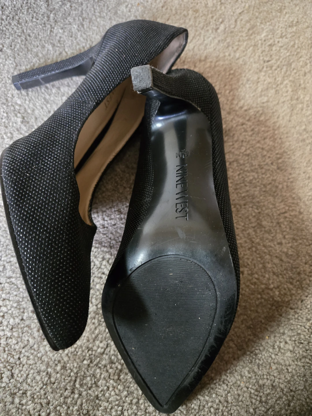 Nine West Black Fabric Pointed Toe Heels - photo 4