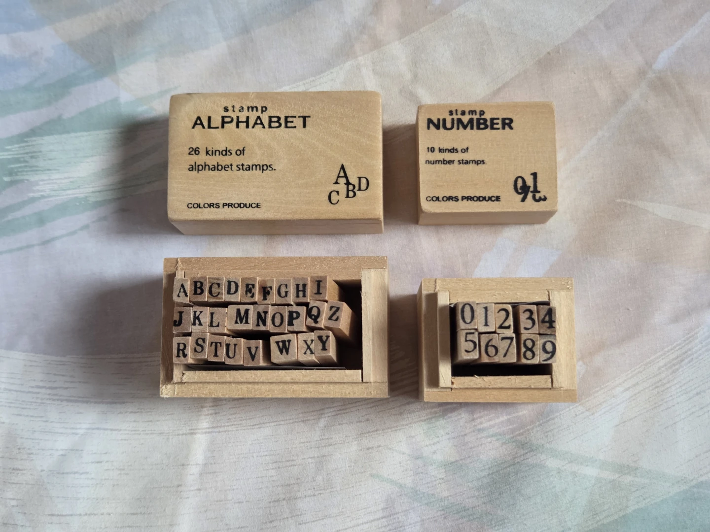 🆕Alphabet and Number Wooden Stamp Sets