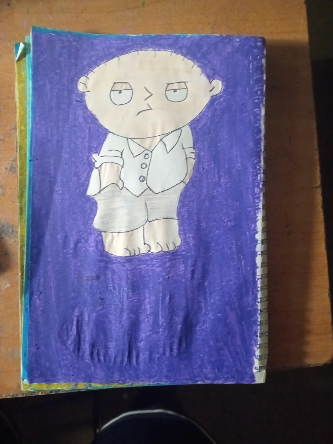 Purple Background Stewie Griffin
