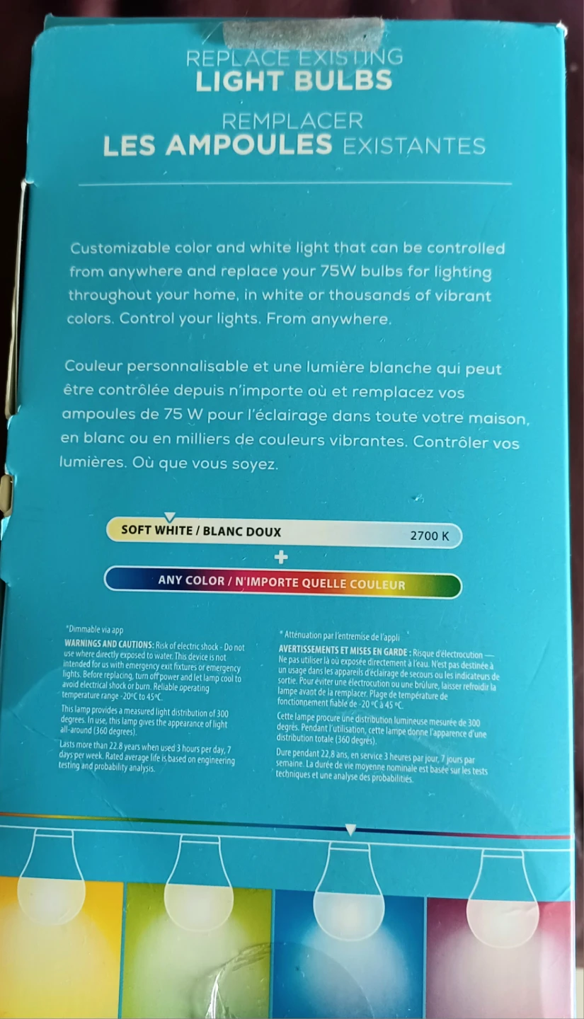 Smart wifi 2 bulbs light. - photo 2