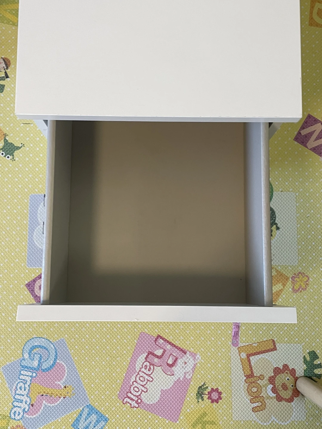 White Two-Drawer Nightstand - photo 2