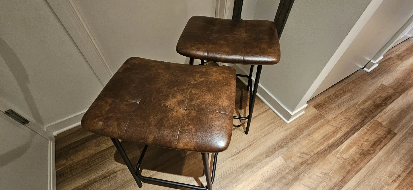 COUNTER BAR STOOLS SET OF 2