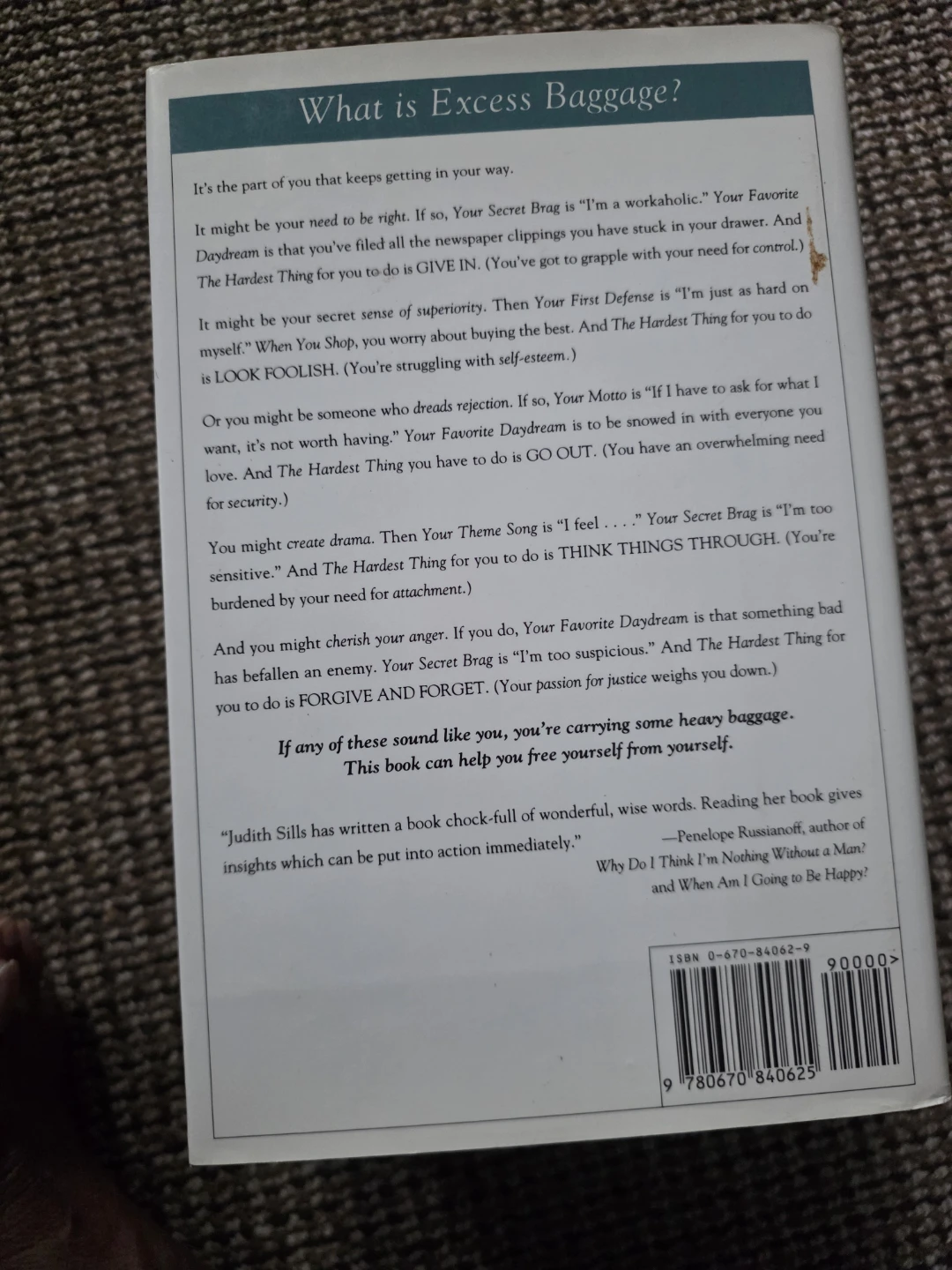 Excess Baggage: Getting Out of Your Own Way - photo 2