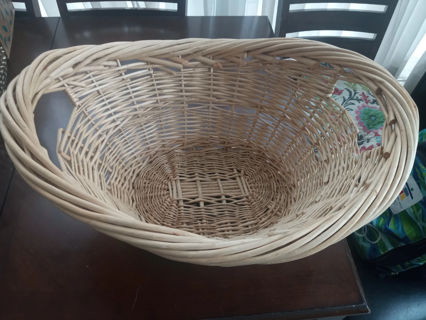 Wicker Basket with Handles - photo 3