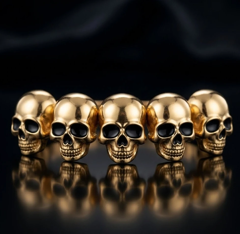 New Gold Skull Halloween Bracelet - photo 2