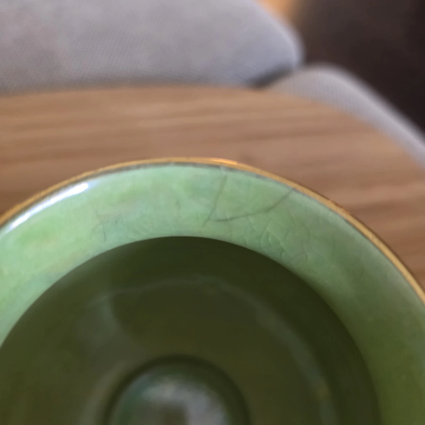 Antique Carlton Ware apple green lusterware vase - photo 3
