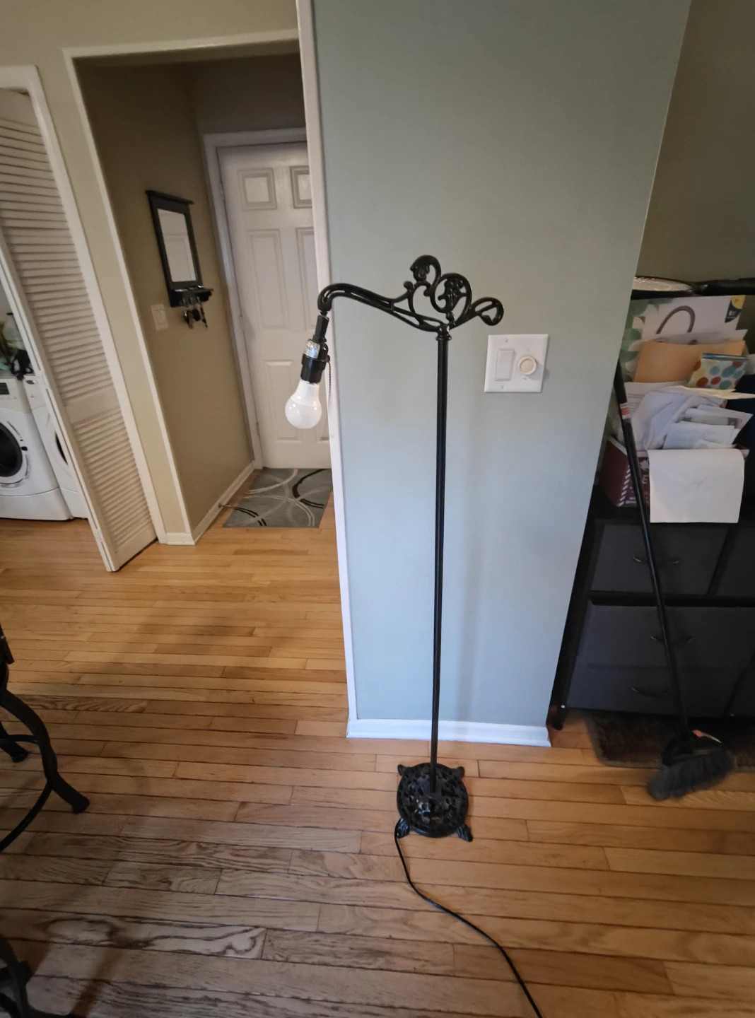 Iron Footed Floor Lamp