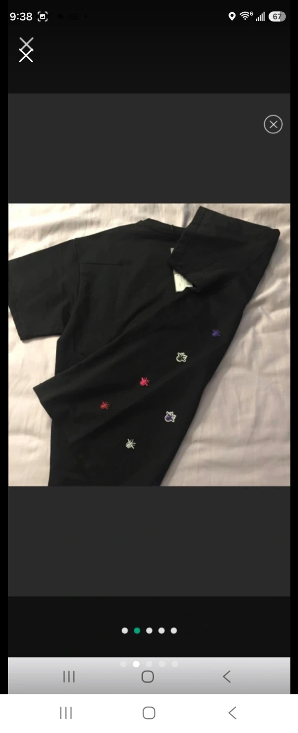Dior Bee Embroidered Black T-Shirt Size M - photo 4