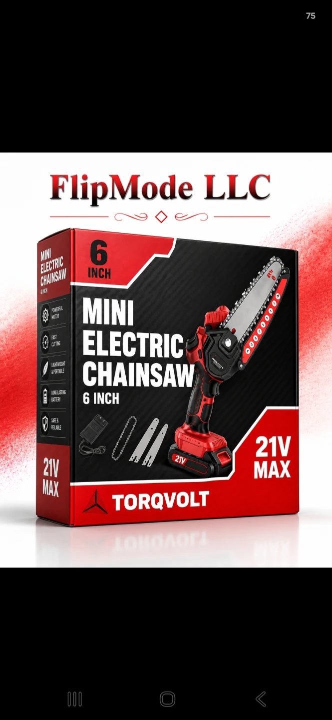 Torqvolt 6 Inch Mini Electric Chainsaw