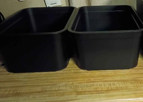 Black Storage Bins (Set of 2)
