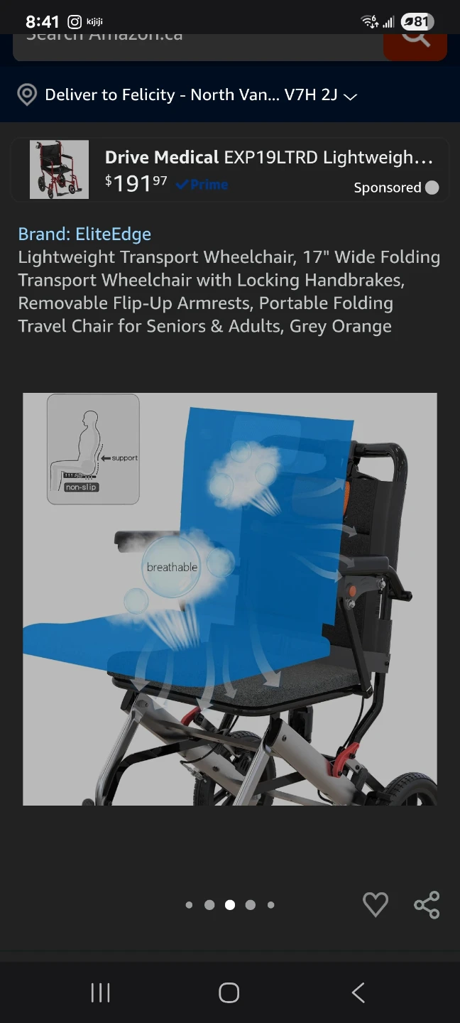 Lightweight Transport Wheelchair, New - photo 4
