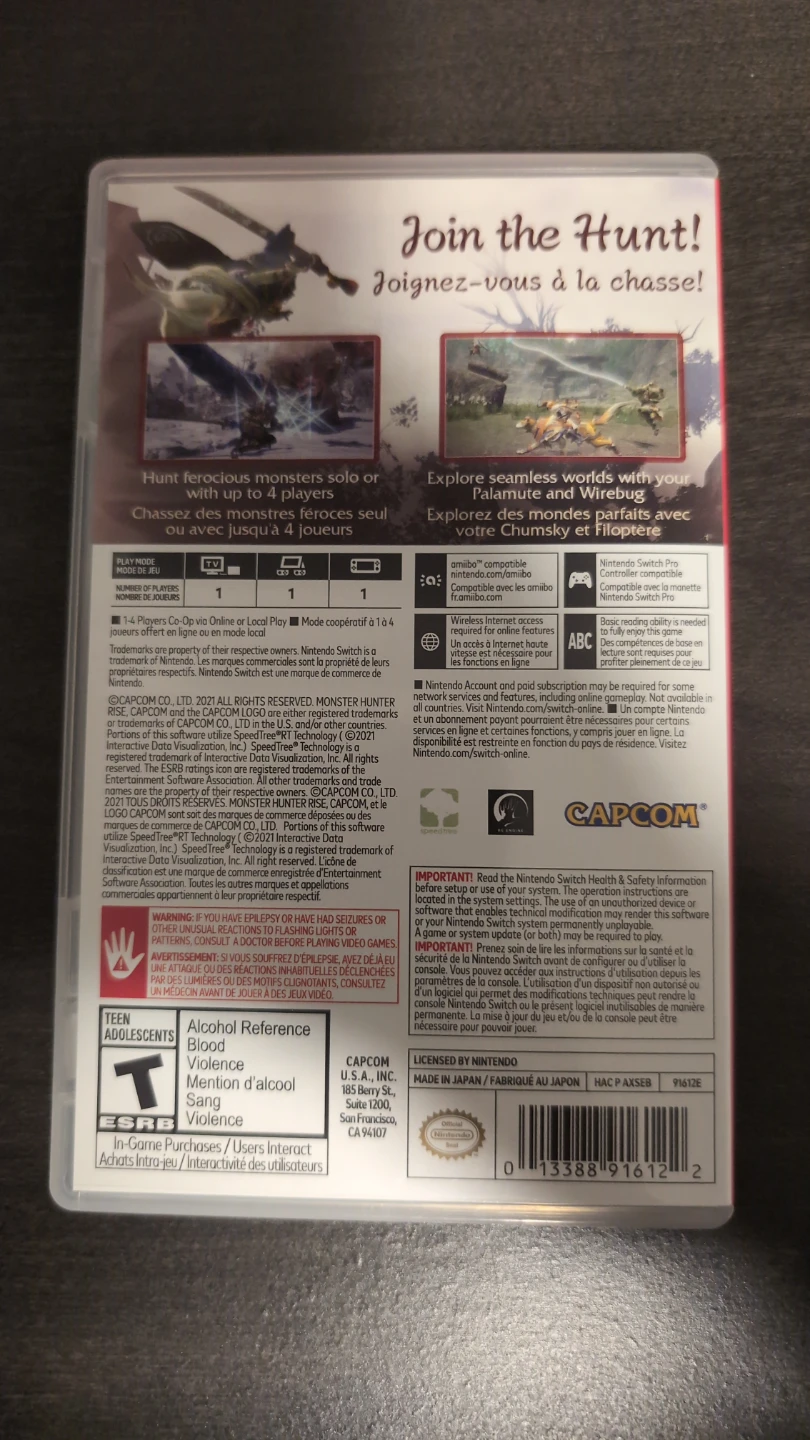 Monster Hunter Rise Nintendo Switch Game - photo 3