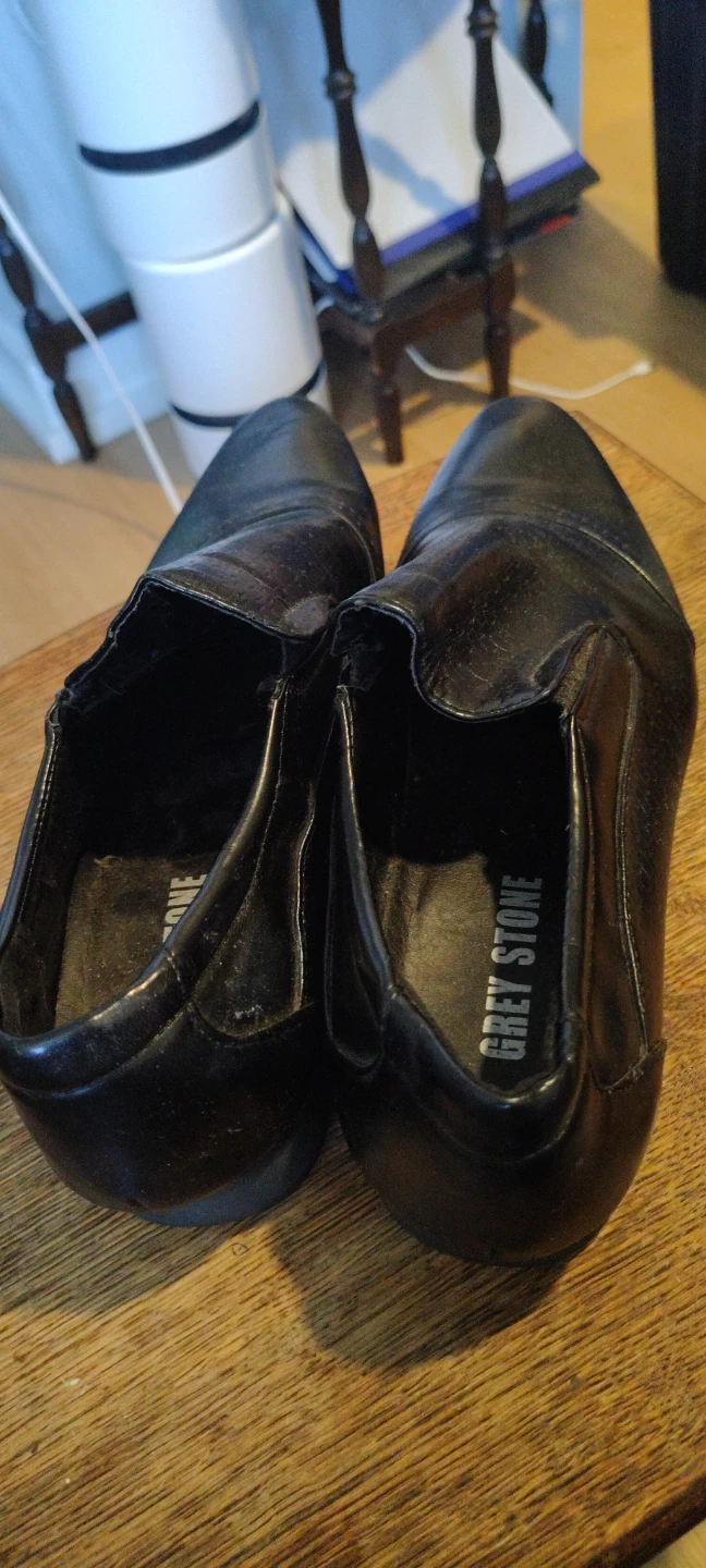 Grey Stone Black Slip-On Dress Shoes - photo 5