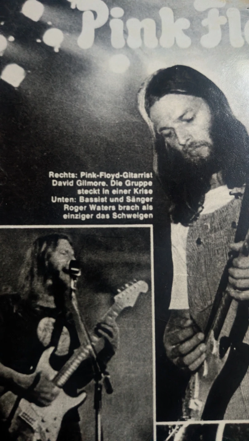 Vintage 70'd Pink Floyd Concert postcard - photo 3