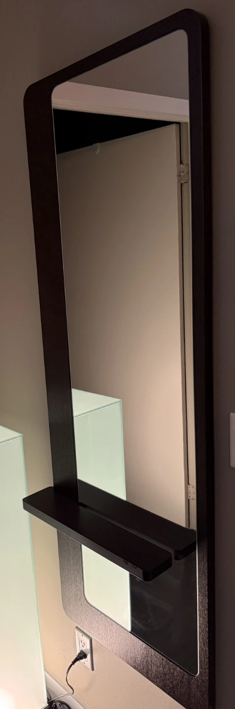 Modern Standing Mirror with Shelf - photo 4