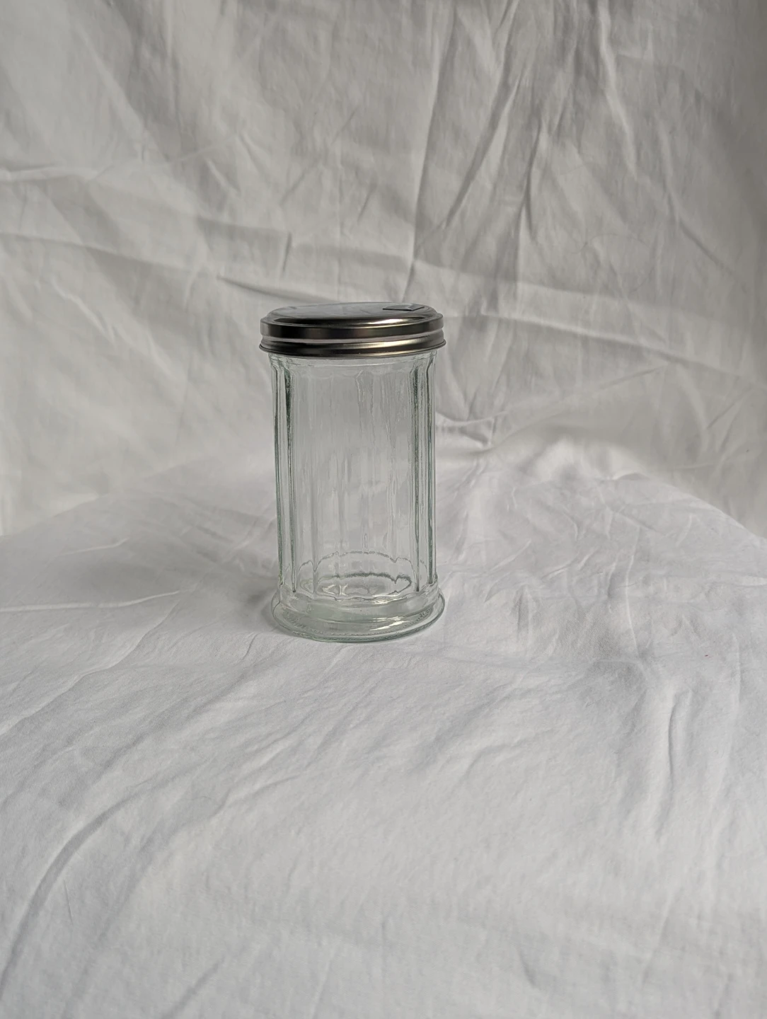 Glass sugar shaker 12oz.