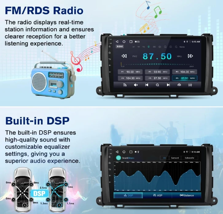 Car Radio Stereo for Toyota Sienna 2011-2014 - photo 5