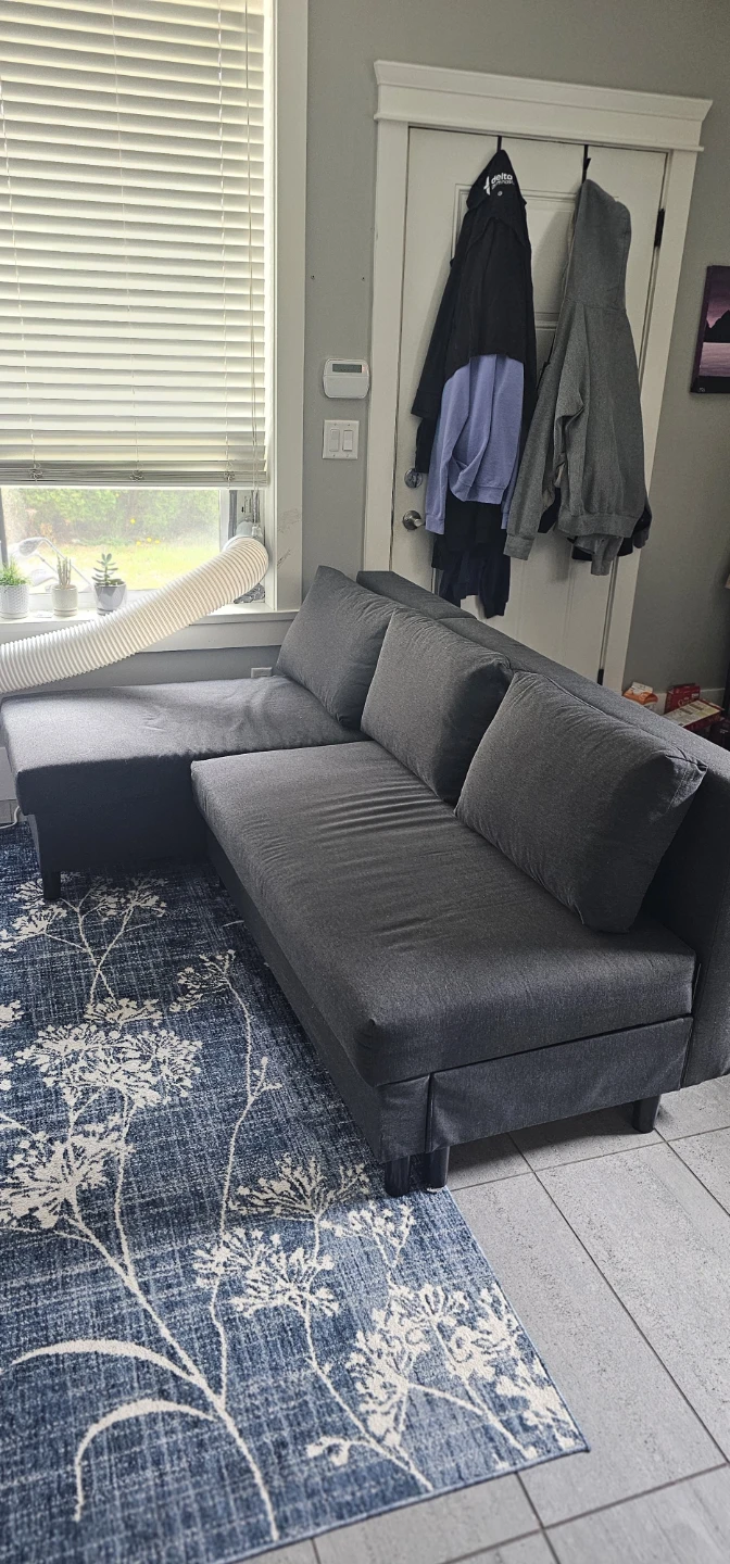 IKEA Dark Grey Sectional Sofa