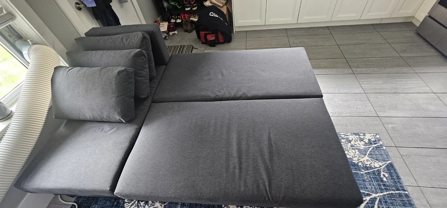 IKEA Dark Grey Sectional Sofa - photo 3