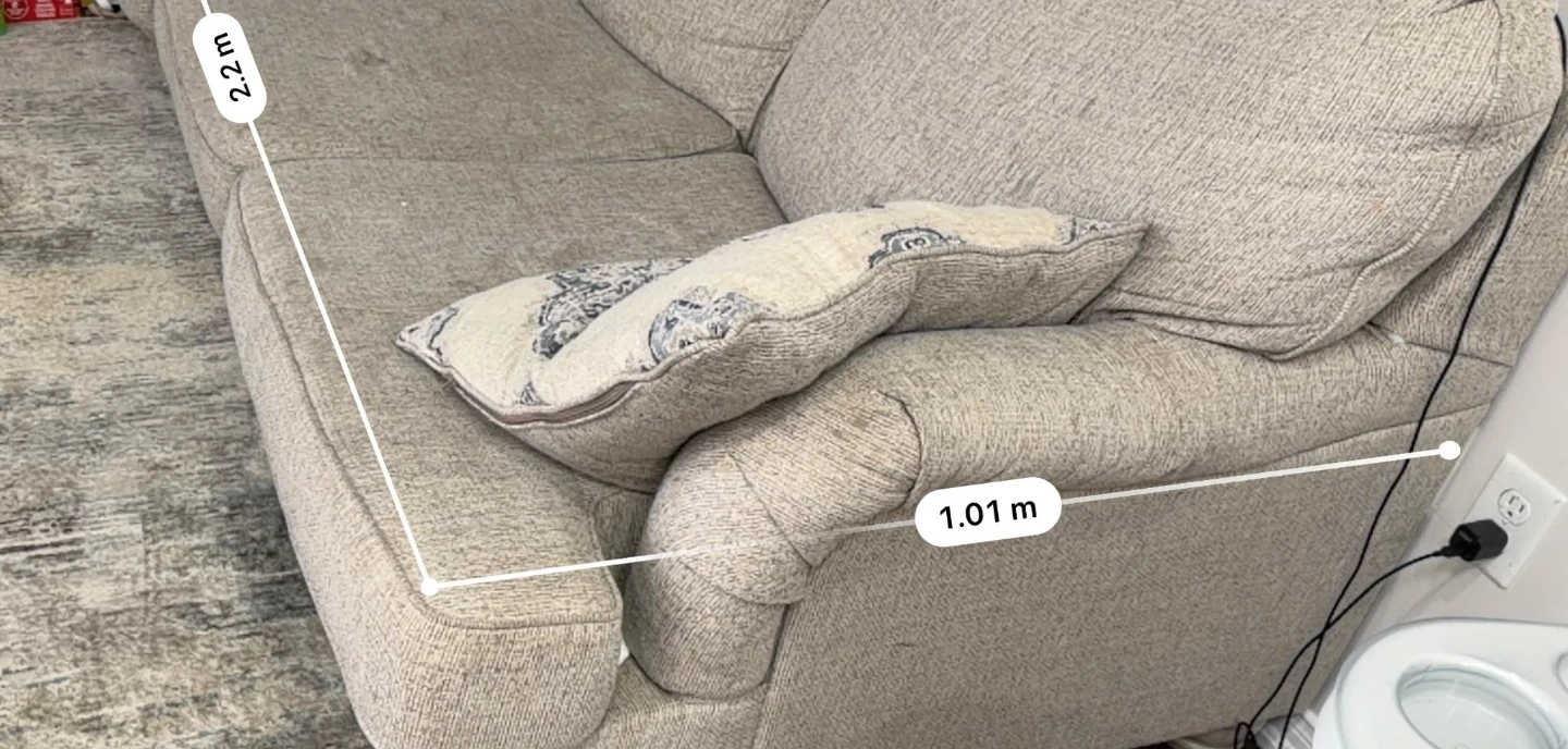Tan Sofa - 2.2m Length - photo 2