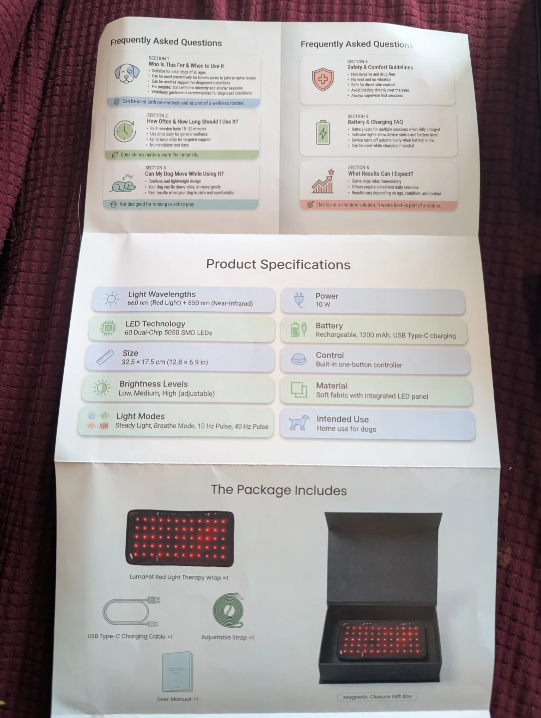 LumaPet Red Light Therapy Wrap - photo 3
