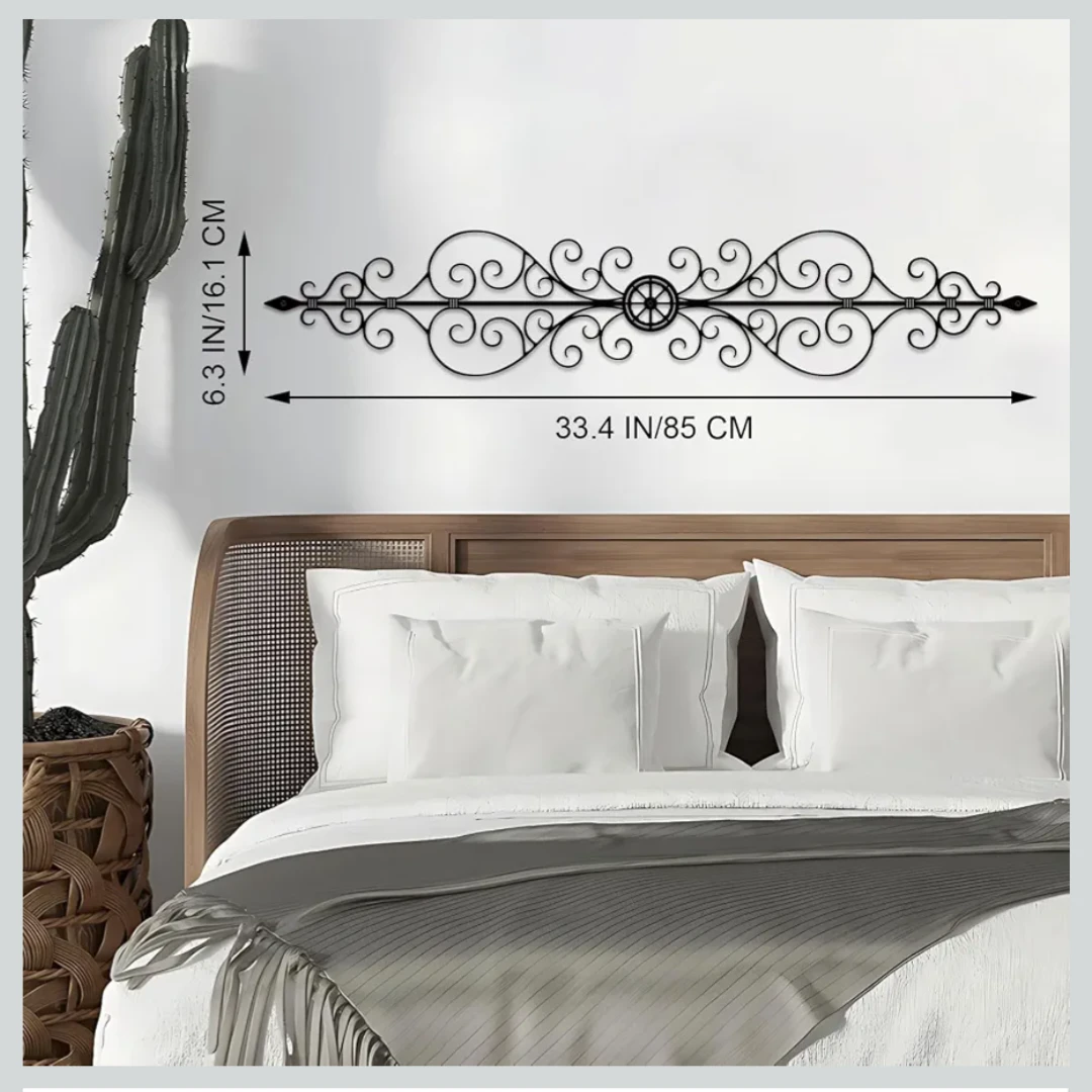 Black Metal iron Scroll Wall Decor - photo 4