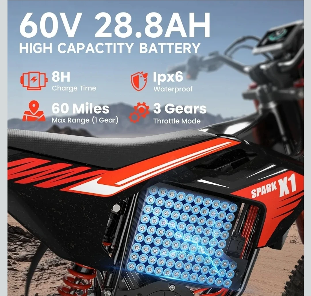 QPRONGE X1 SPARK Electric Dirt Bike , compradores serios - photo 4